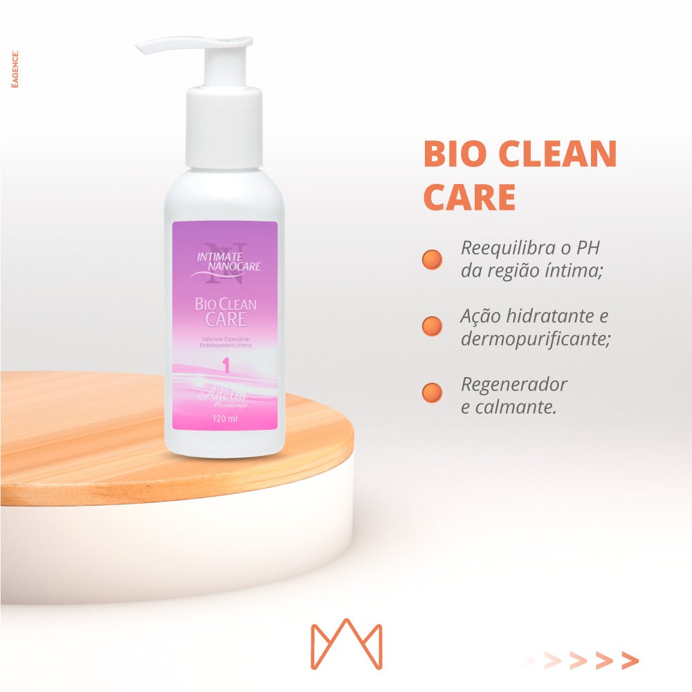 Bio Clean Care 120ml - Sabonete Íntimo com ação rejuvenescedora e clareadora