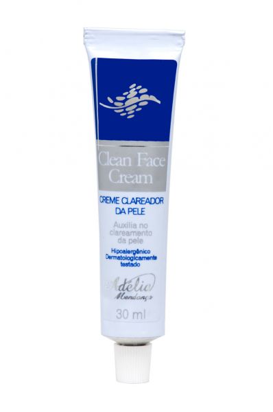 Clean Face Cream 30ml - Creme Clareador da Pele