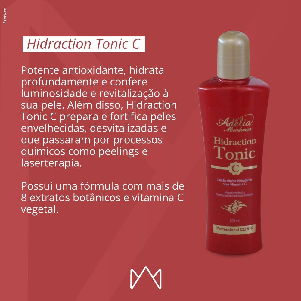 Hidraction Tonic C 200ml - Loção Tônica Hidratante com Vitamina C