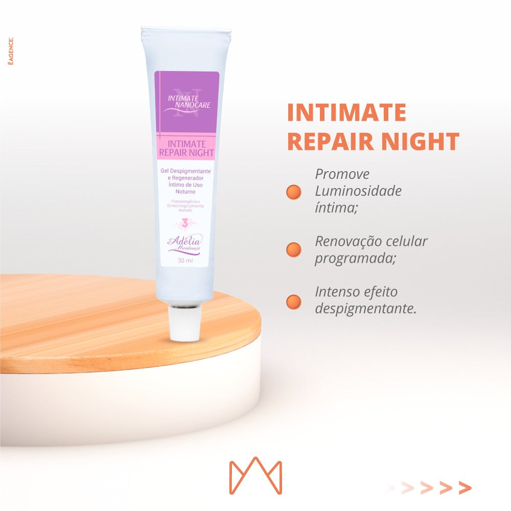 Intimate Repair Night 30ml - Gel íntimo de uso noturno para despigmentação genital