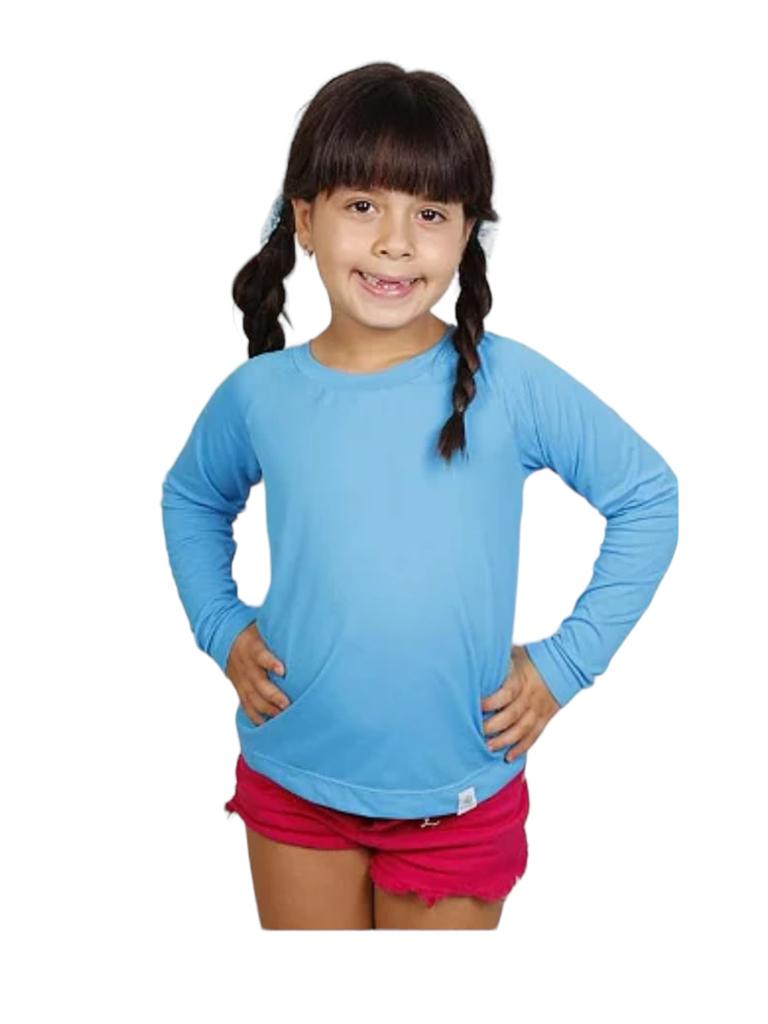 Camiseta Proteção Uv Manga Longa Infantil